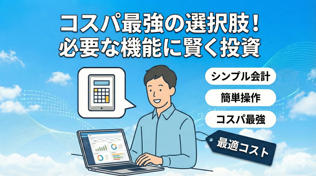 【小規模法人】会計ソフトは「安い」だけで選ぶな！10名以下の会社に特化した“コスパ最強”の選択肢 Thumbnail