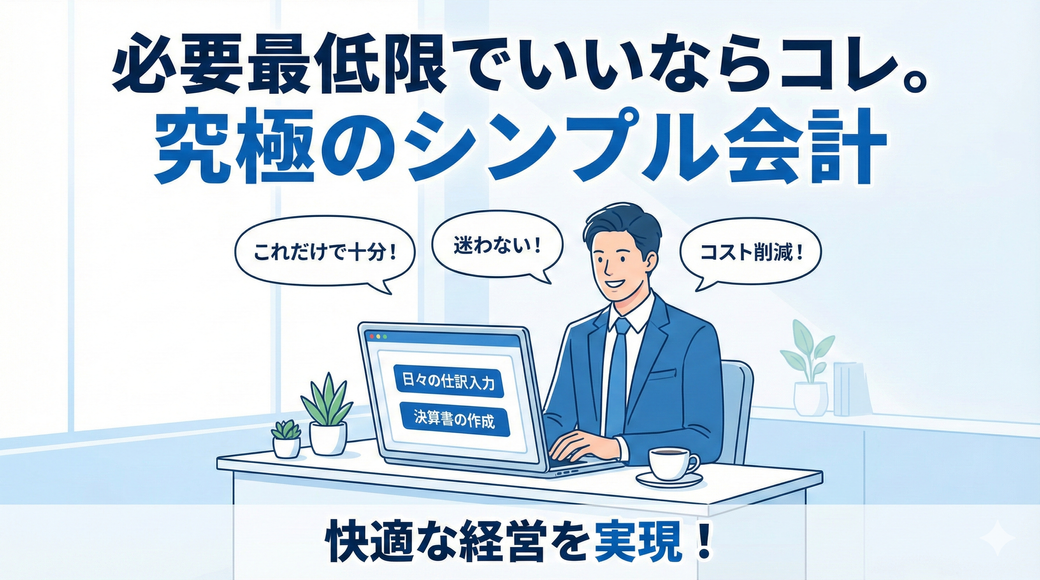 【マイクロ法人の会計ソフト】「必要最低限」でいいならコレ。多機能ソフトに疲れた社長へ贈る、究極のシンプル解 Thumbnail