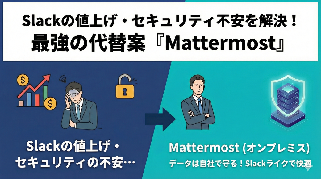 【Slack代替】オンプレミスでセキュリティもコストも妥協しない。「Mattermost」という最強の選択肢 Thumbnail