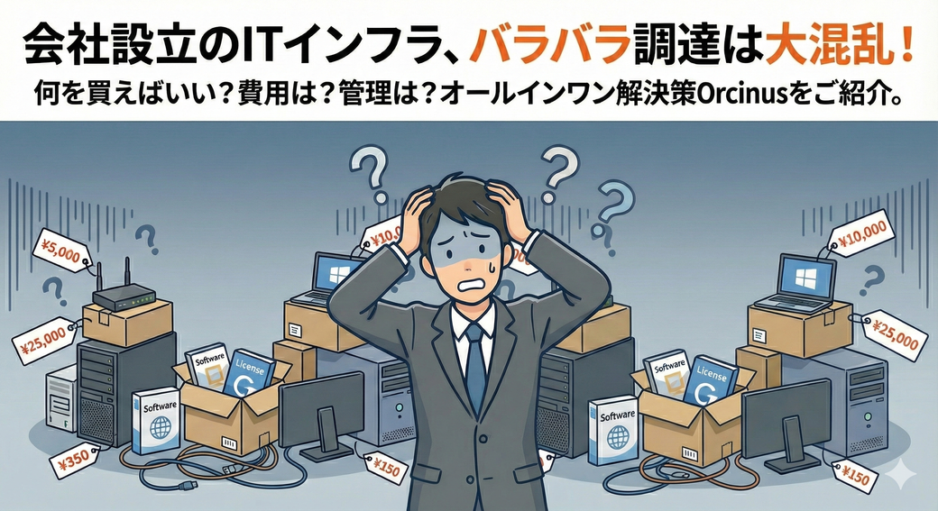 【会社設立のITインフラ費用】何を買えばいい？バラバラ購入の落とし穴と「全部入り」という正解 Thumbnail